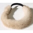 Nerz Haarband Pelz Stirnband Fell Halsband Kette Mink...