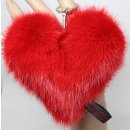 Nerz Anhänger Herz Valentinstag Pelz Mink Bead...