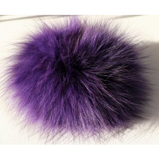 Pelz Haargummi Blaufuchs Armband Scrunchie Lila Purple