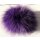 Pelz Haargummi Blaufuchs Armband Scrunchie Lila Purple