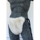 Pelz Slip Blaufuchs Herren String Echt Leder Fuchs Natur