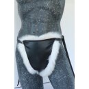 Pelz Slip Blaufuchs Herren String Echt Leder Fuchs Natur