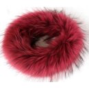 Pelz Schal Fuchs Boa Loop Kragen Fell Kette Moosbeere