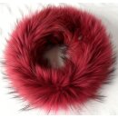 Pelz Schal Fuchs Boa Loop Kragen Fell Kette Moosbeere