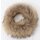 Pelz Schal Fuchs Boa Loop Kragen Kette Fell Natur Beige Bionda