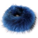 Pelz Schal Fuchs Kette Fell Kragen Boa Eva Royal Blau