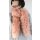 Pelz Schal Boa Fuchs 2in1 Loop Schlauch Stola Rosa Peachy Pink