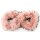 Pelz Schal Boa Fuchs 2in1 Loop Schlauch Stola Rosa Peachy Pink