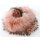 Pelz Schal Boa Fuchs 2in1 Loop Schlauch Stola Rosa Peachy Pink