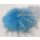 Pelz Haargummi Fuchs Armband Fell Manschette Scrunchie Sky Blau