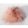 Pelz Haargummi Fuchs Armband Fell Manschette Besatz Peachy Pink Rosa