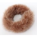 Pelz Schal Blaufuchs Boa Loop Kette Besatz Mantel Eva Beige Camel