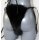 Pelz Bikini Blaufuchs beidseitig Fell 2 tlg.Set BH & String Slip Leder Offen Ouvert Schwarz