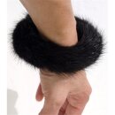 Pelz Armreif Nerz Pelz Schmuck Mink Schwarz