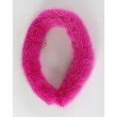 Nerz Schal Pelz Kette Collier Fell Kragen Boa Loop Schmuck Mink Neon Pink