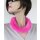 Nerz Schal Pelz Kette Collier Fell Kragen Boa Loop Schmuck Mink Neon Pink