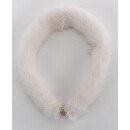 Nerz Schal Pelz Kette Collier Fell Kragen Boa Loop Schmuck Strass Gold Mink Touch Rose