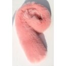 Pelz Schal Shadowfuchs Rex Chinchilla Touch Kragen Fell voll beidseitig Pastell Pink Rosa #1