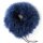 Pelz Schal Tibetlamm Boa Loop Fell Kragen Lammfell Classic Blau