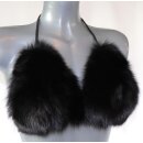 Pelz BH Blaufuchs & Echt Leder offen Ouvert...