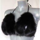 Pelz BH Blaufuchs & Echt Leder offen Ouvert...