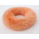 Pelz Schal Shadowfuchs Boa Loop Fell Kette Collier Apricot