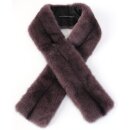 Nerz Schal Pelz Stola Edel Kohinoor Mink Design Mantel Besatz Black Cross Purple