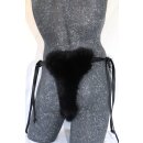 Pelz Slip Herren Blaufuchs Leder String Hose Leder...